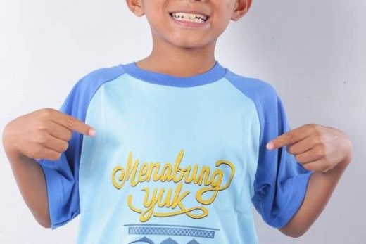 sablon kaos untuk anak sd